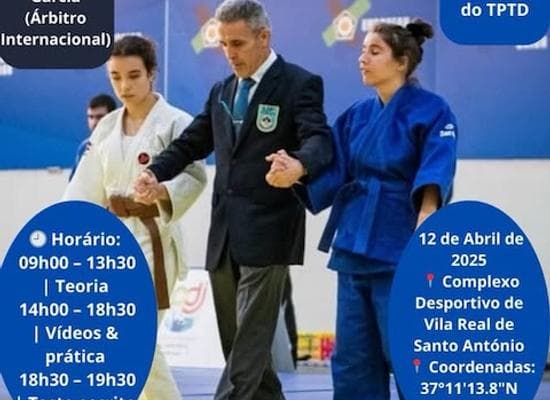 Curso de Árbitros – ADJA 2025 | 📍 Complexo Desportivo de Vila Real de Santo António