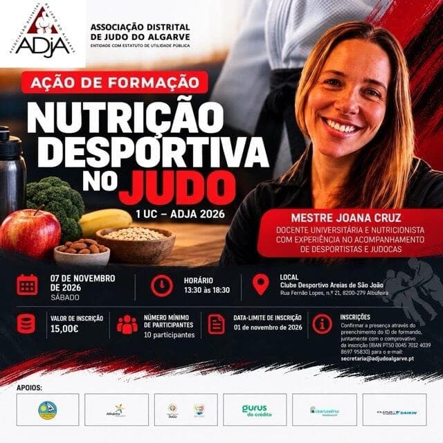 Ação de Formação de Nutrição Desportiva no Judo 2026
