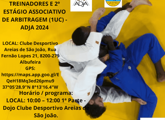 Ação de Formação Contínua de Treinadores e 2.º Estágio Associativo de Arbitragem - ADJA 2024