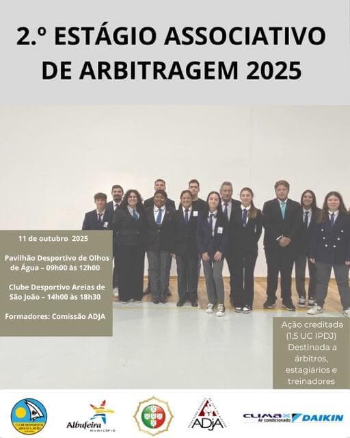 2.º Estágio Associativo de Arbitragem ADJA 2025